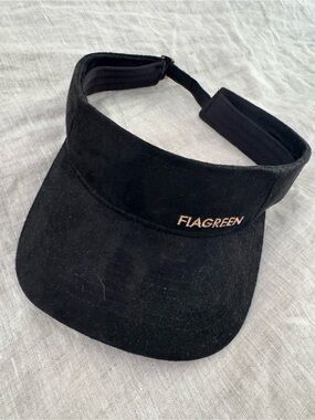 Fiagreen Golf visor Suede black unisex